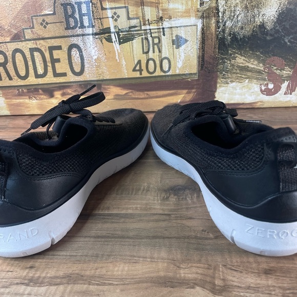 Men’s COLE HAAN ZERØGRAND Black Shoes Knit Lace Up - Picture 3 of 7